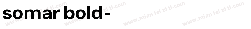 somar bold字体转换